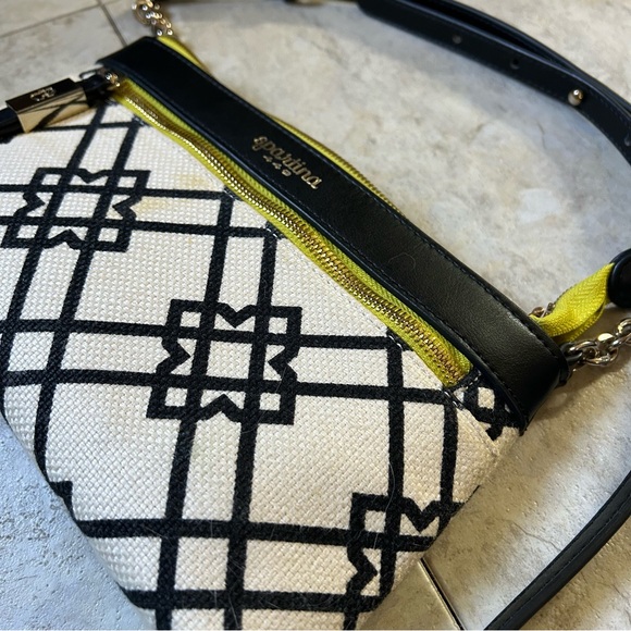 Spartina cross-body purse - black green and white - Picture 2 of 7